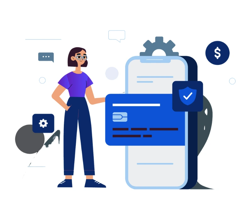 Graphic showing integration and testing phases of ecommerce development featured on Mazin Digital's Ecommerce Solutions page