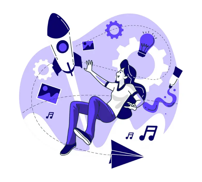 Graphic illustrating the use of AI technology in digital marketing strategies on Mazin Digital’s Digital Marketing page