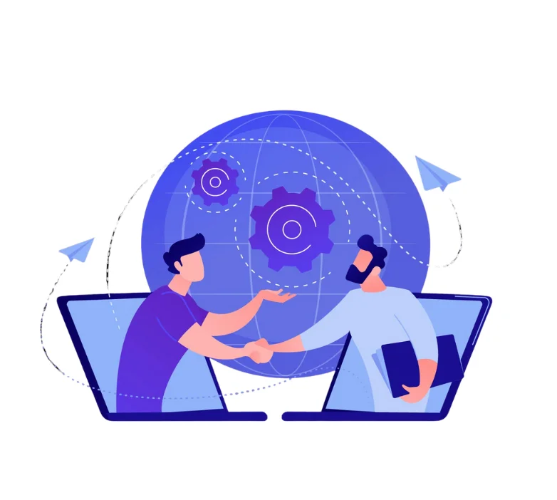 Graphic representing AI-powered collaboration tools and strategies featured on Mazin Digital’s services pages