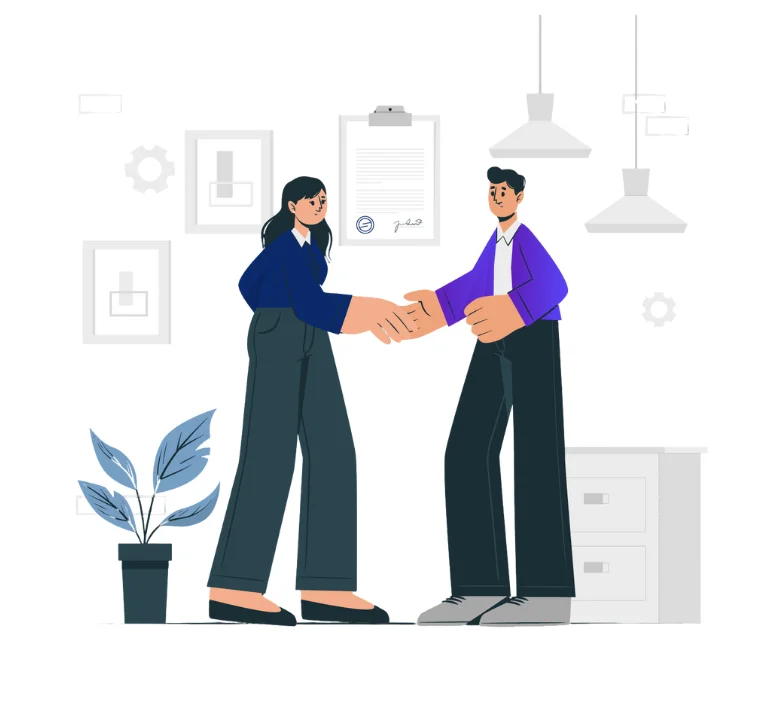 Visual representing brand handoff and ongoing support services provided by Mazin Digital on the Web Development page.